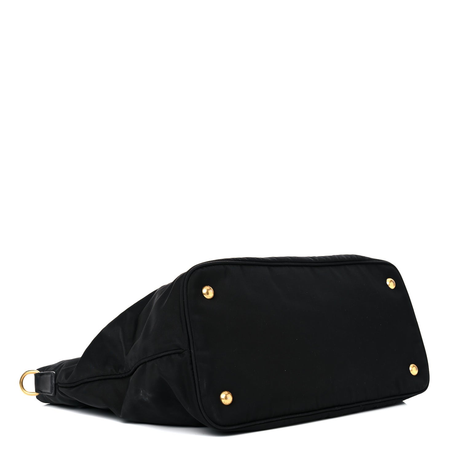 Prada Tessuto Nylon Soft Calfskin Shopping Satchel Black 3 of 24
