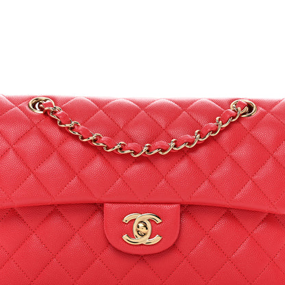 Chanel Caviar Quilted Small Double Flap Red 5 of 12
