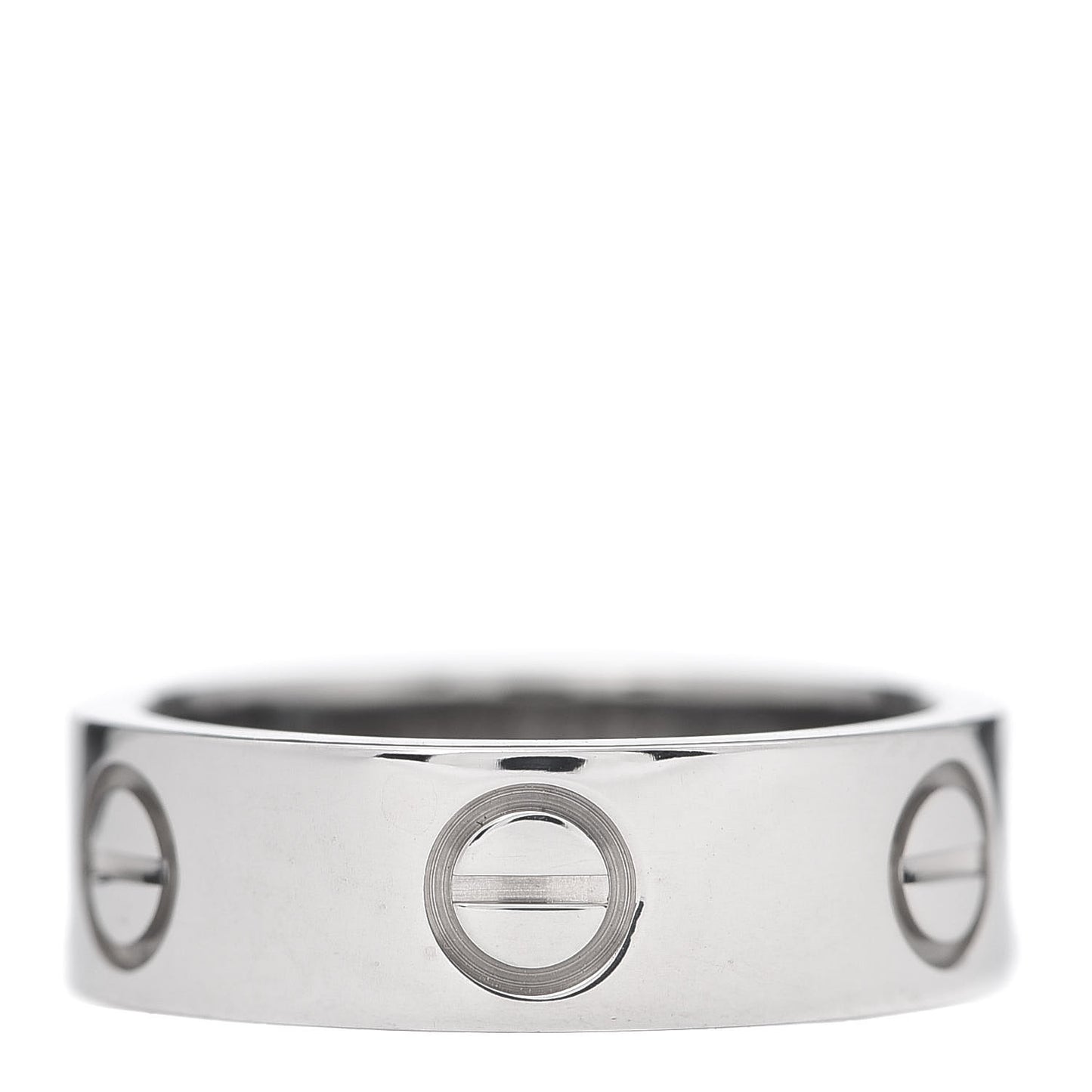 18K White Gold 5.5mm LOVE Ring 48 4.5