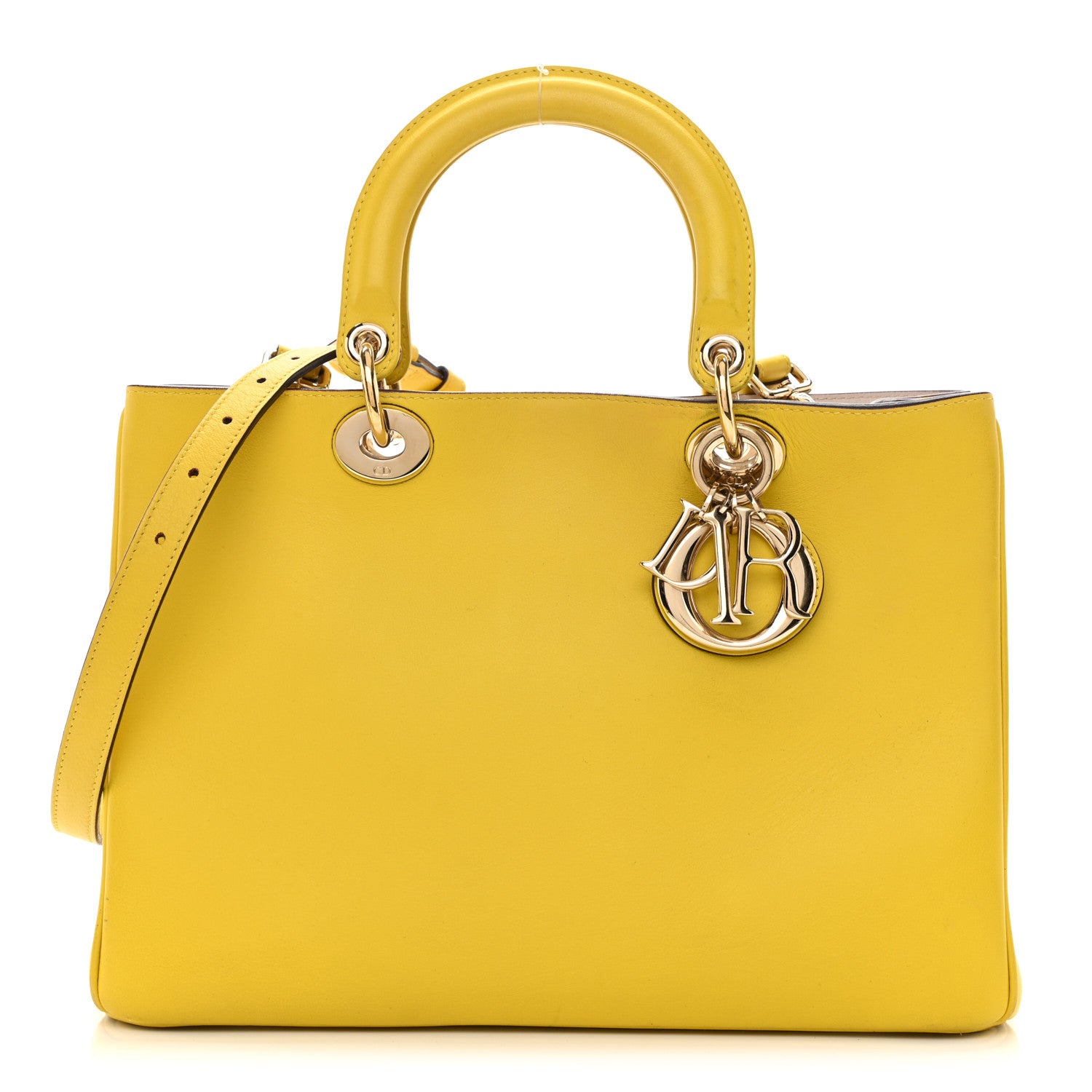 Christian Dior Smooth Calfskin Medium Diorissimo Tote Vert Acide 3 of 15