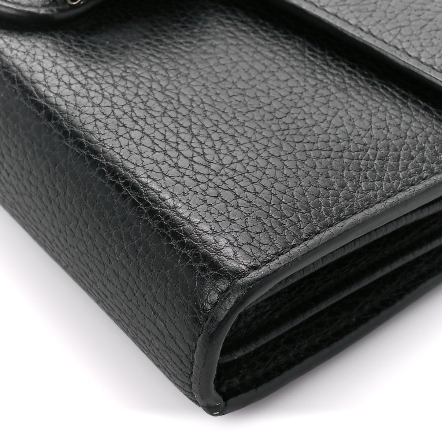 Calfskin Mini Dionysus Chain Wallet Black