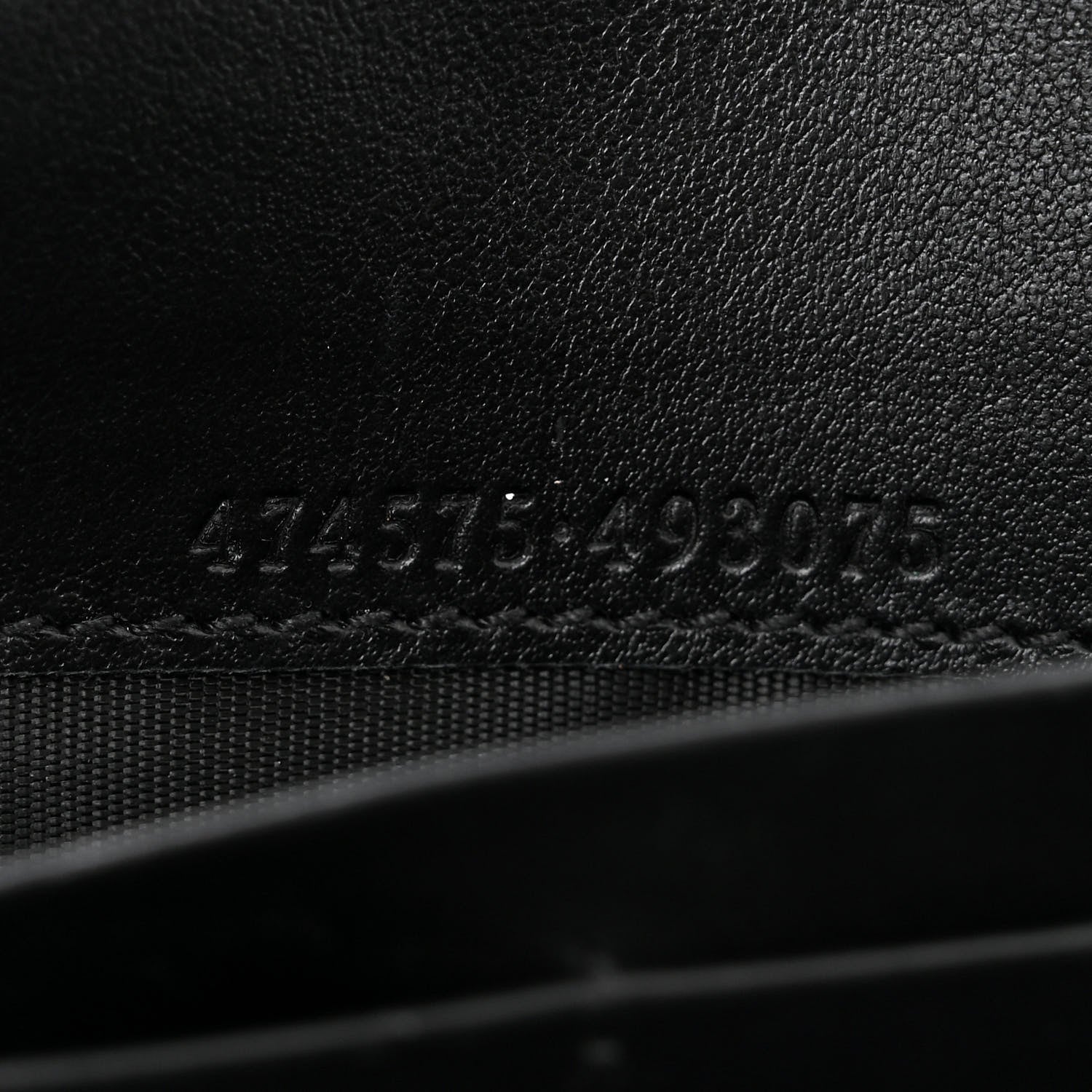 Gucci Calfskin Matelasse GG Marmont Chain Wallet Black 8 of 13