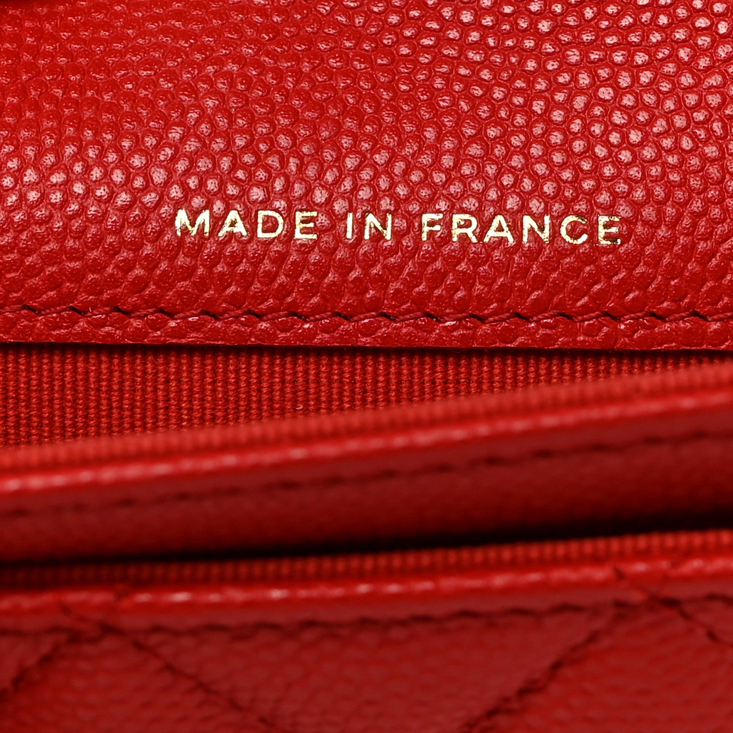 Chanel Caviar Quilted Flap Card Holder Wallet Red 7 of 9