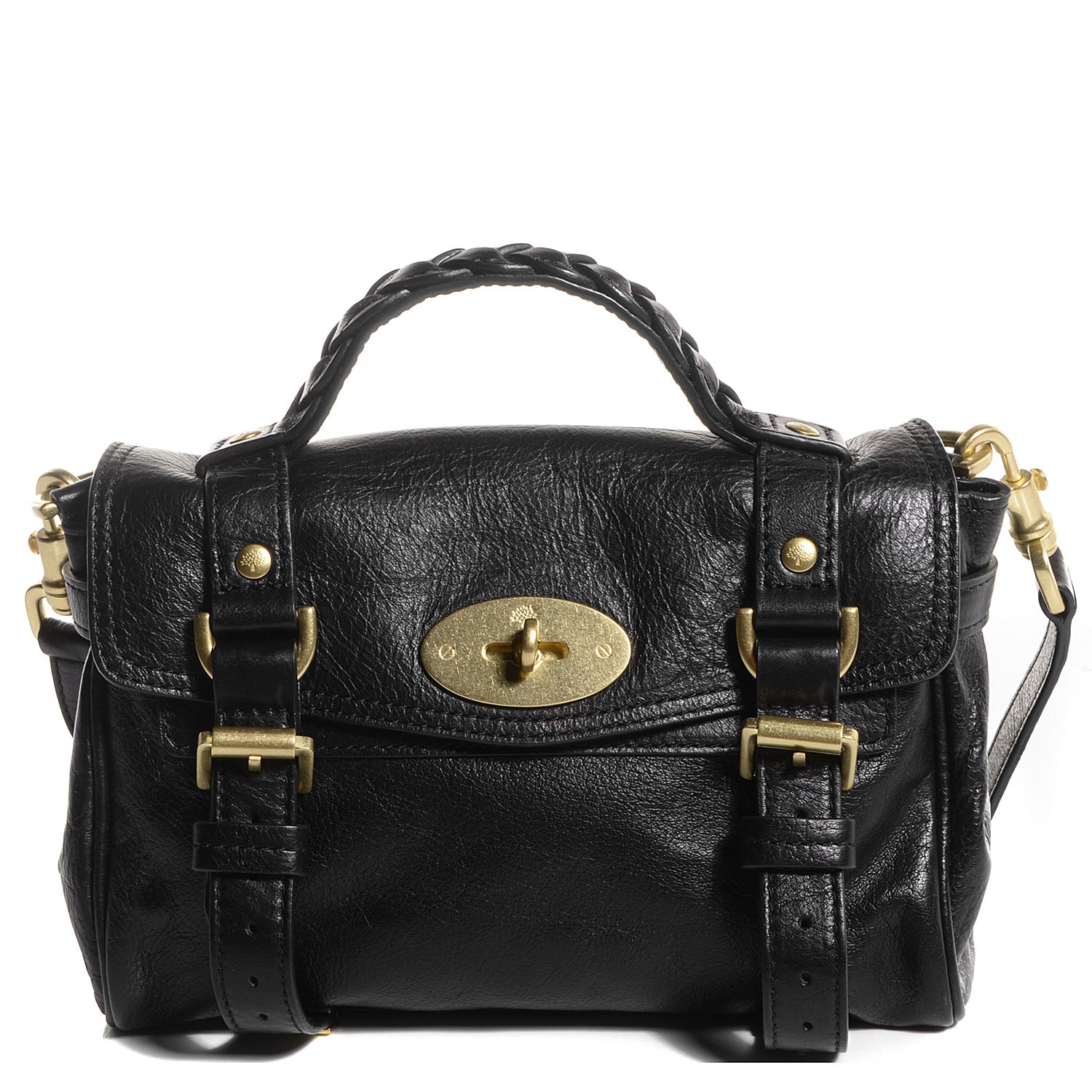 Mulberry Soft Buffalo Leather Mini Alexa Black 1 of 10