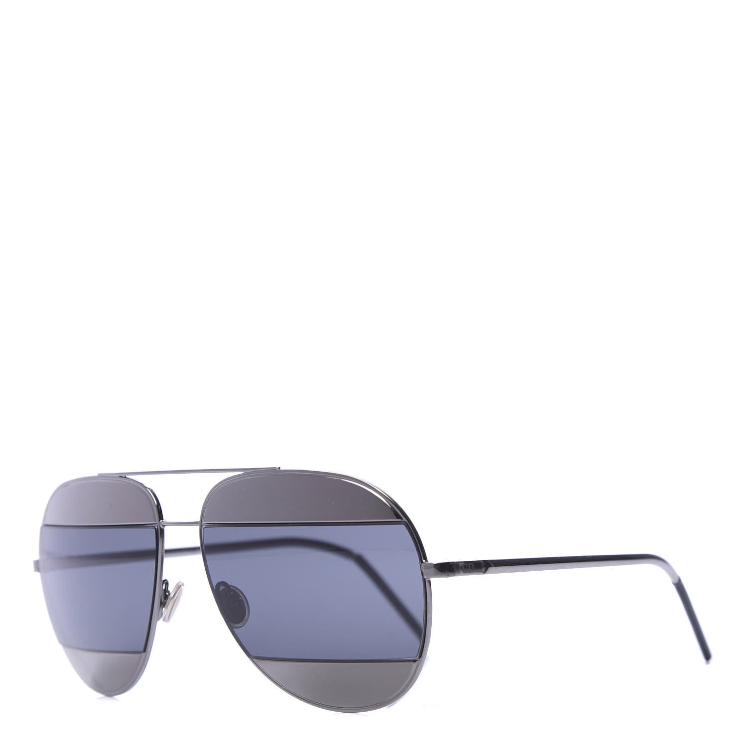 Christian Dior Split 1 Aviator Sunglasses Silver 1 of 8