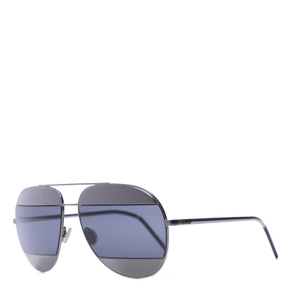 Christian Dior Split 1 Aviator Sunglasses Silver 1 of 8