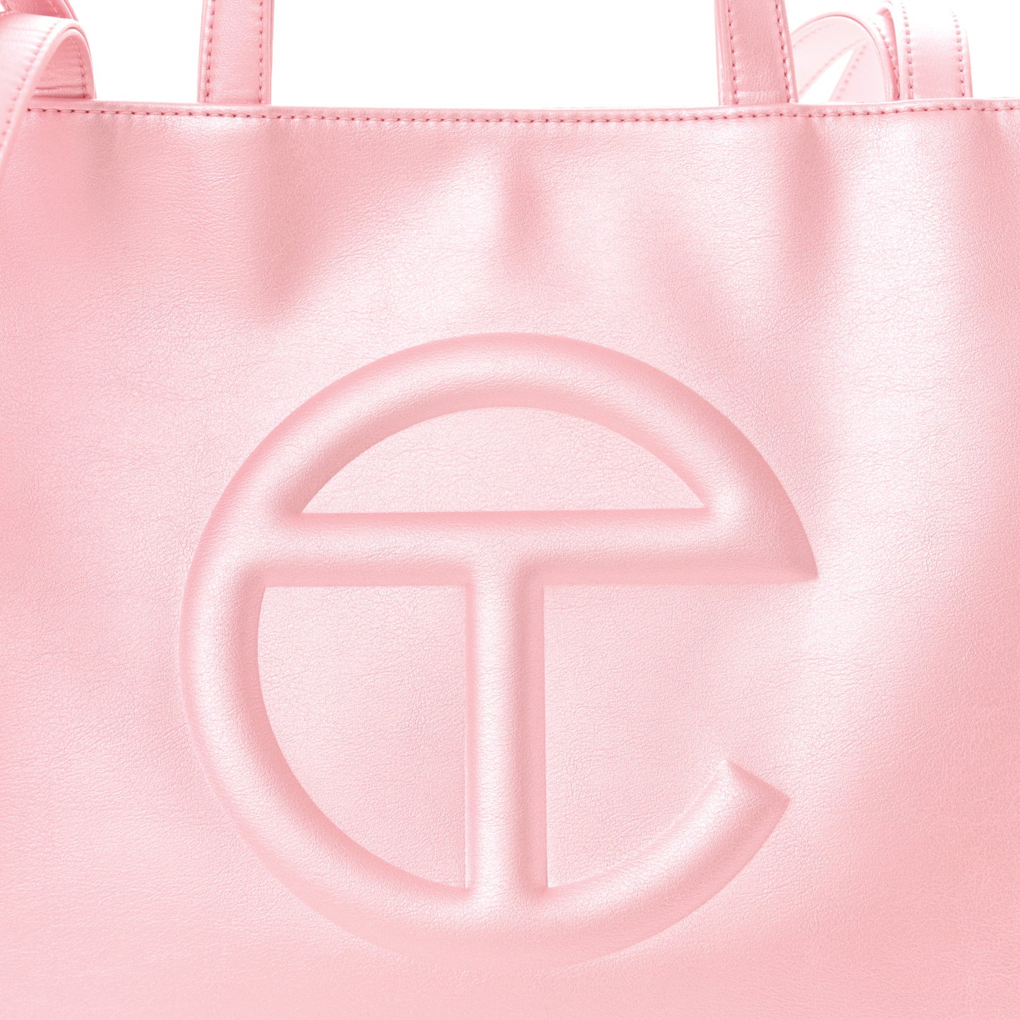Metallic Vegan Leather Medium Shopping Bag Ballerina