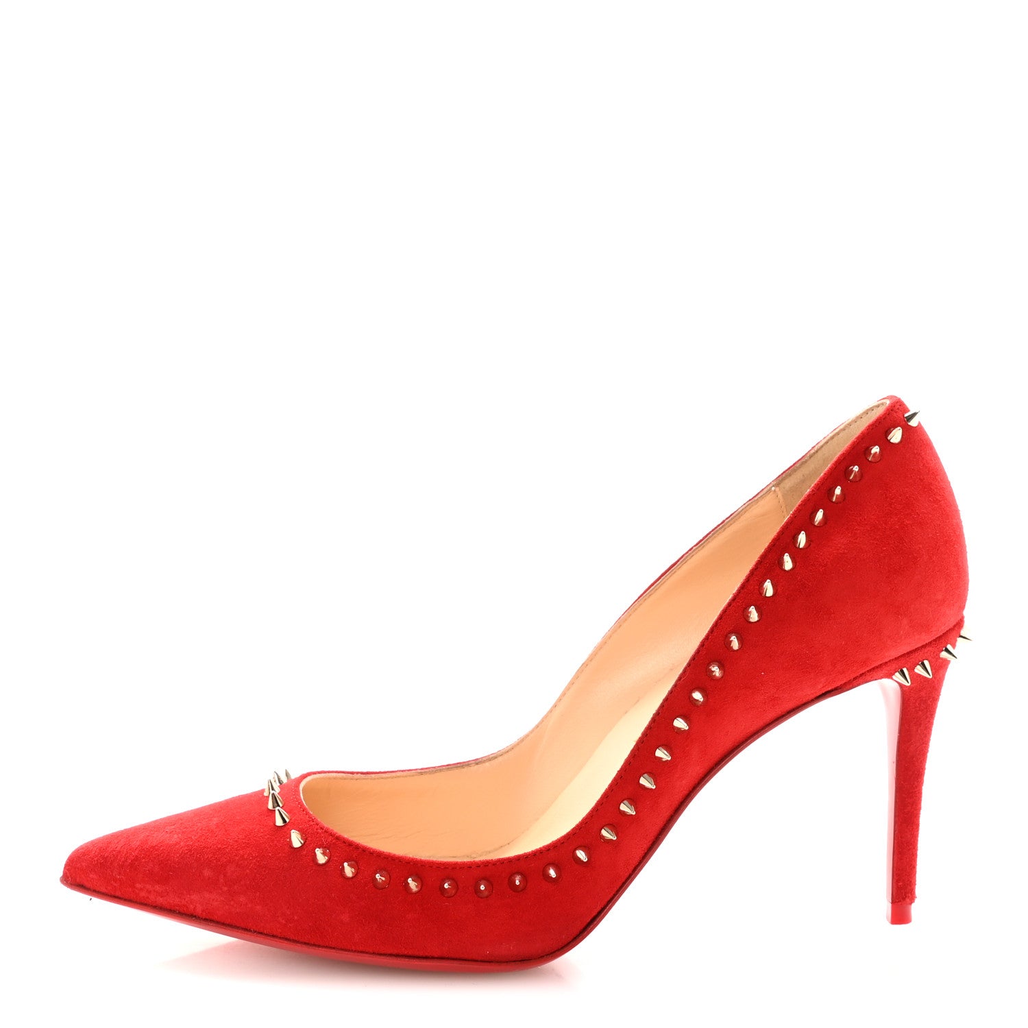 Christian Louboutin Veau Velours Anjalina 85 Pumps 35.5 Loubi 1 of 9