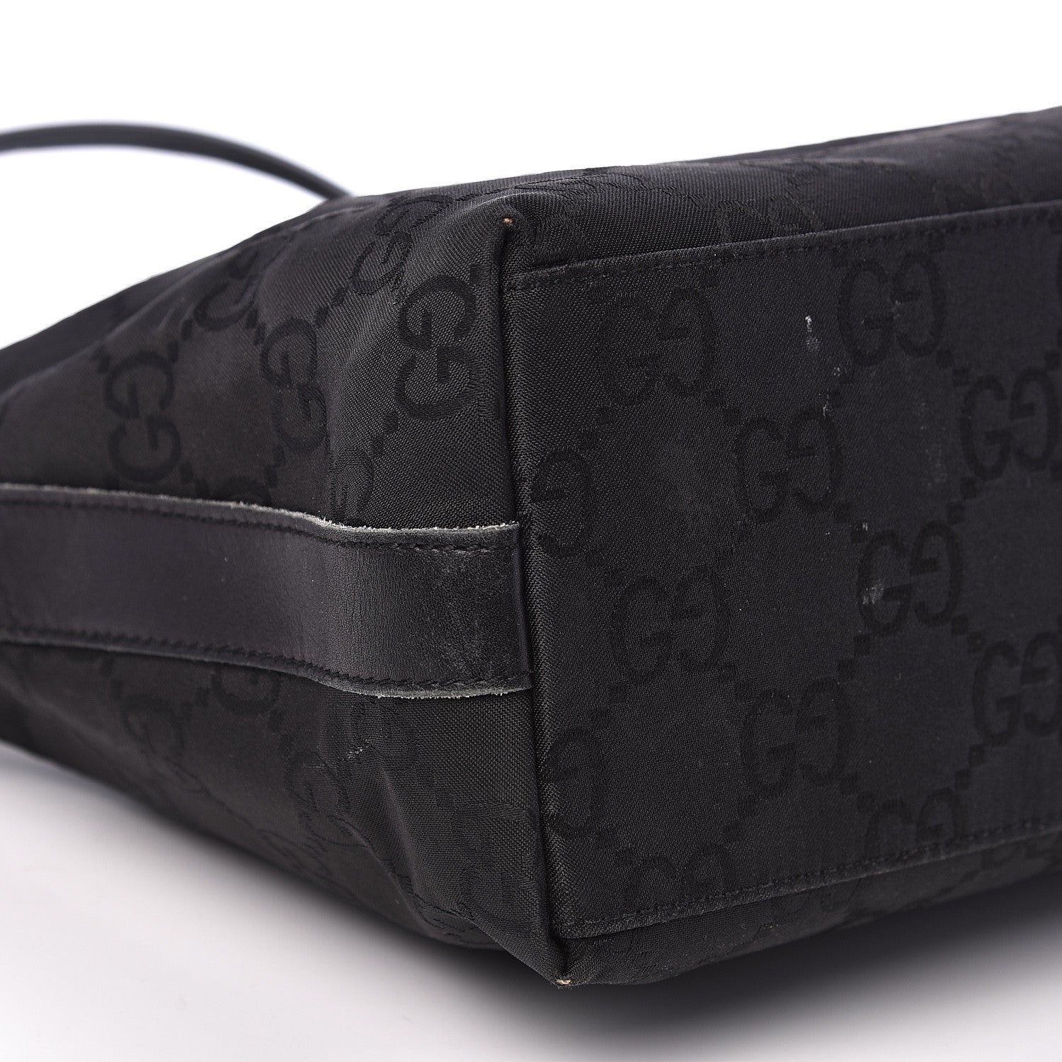 Gucci Nylon Monogram Small Hobo Black 7 of 15