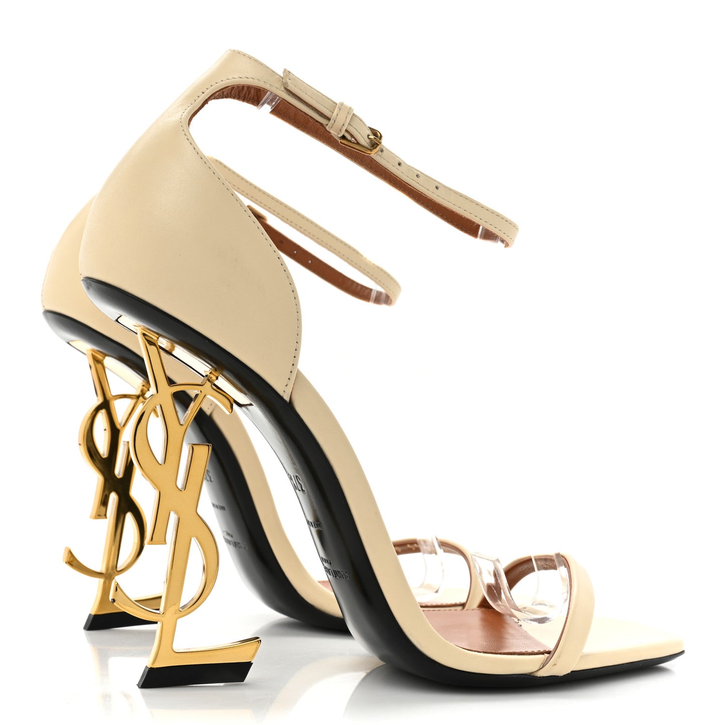 Patent Calfskin 110 Opyum Sandals 37.5 Real Beige