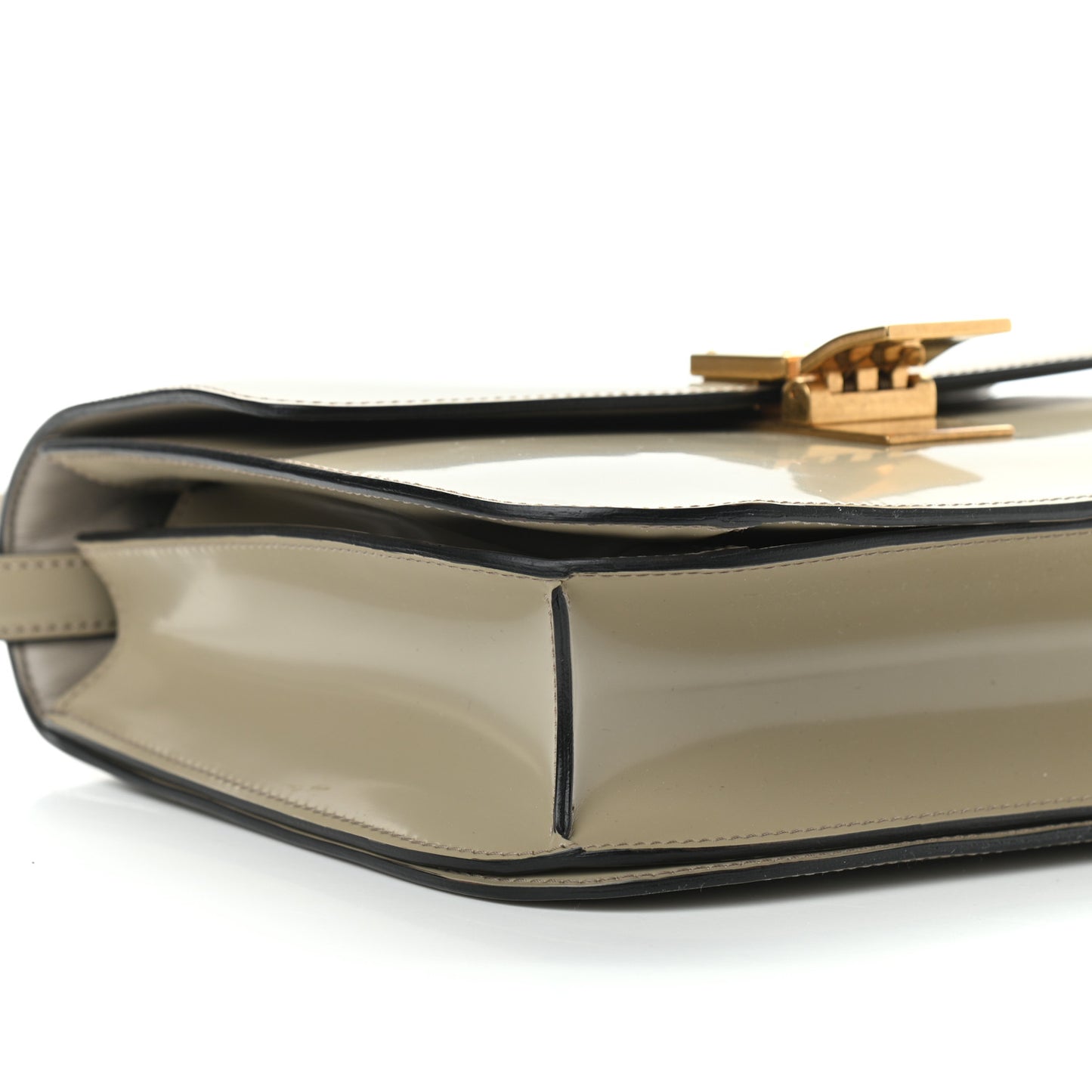 Spazzolato Calfskin Medium Classic Box Flap Bag Quartz