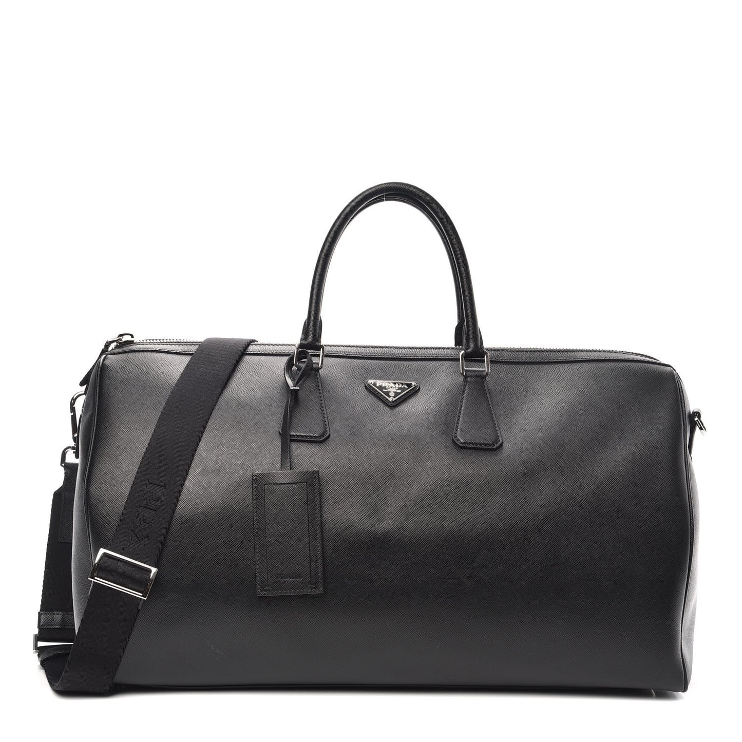 Saffiano Duffle Travel Bag Black