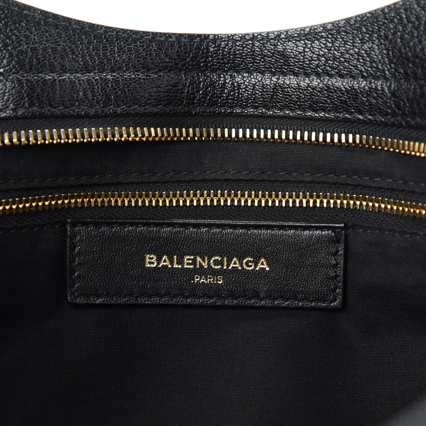 Chevre Gold Metallic Edge Hardware City Black