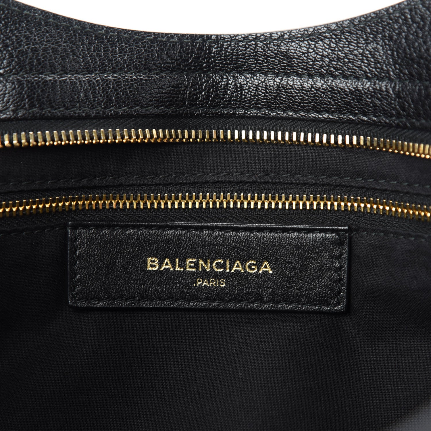 Balenciaga Chevre Gold Metallic Edge Hardware City Black 8 of 10
