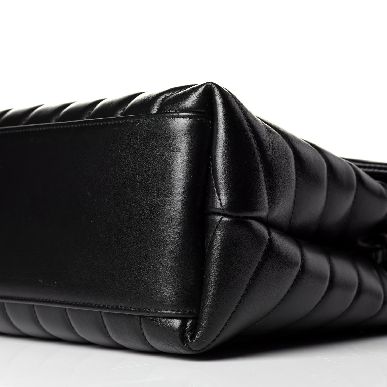 Saint Laurent Calfskin Y Quilted Monogram Medium Loulou Chain Satchel Black 9 of 9
