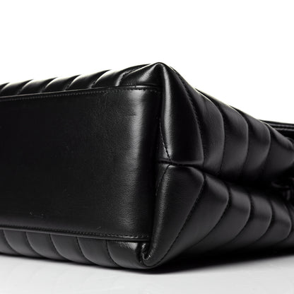 Saint Laurent Calfskin Y Quilted Monogram Medium Loulou Chain Satchel Black 9 of 9