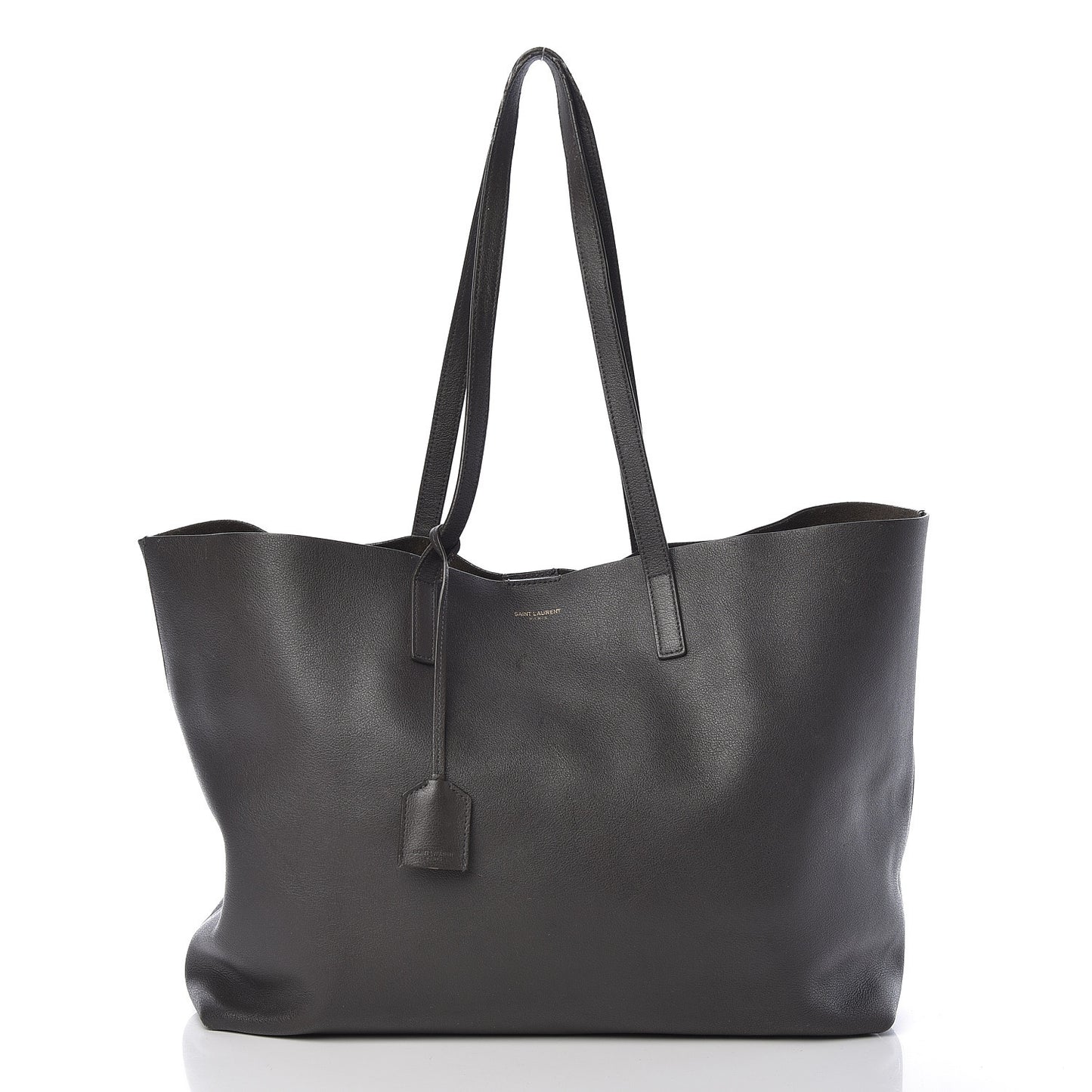 Calfskin Large Shopping Tote Dark Grey