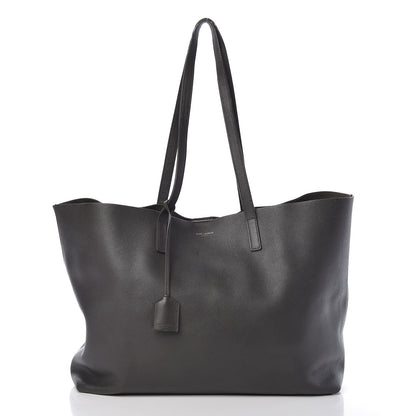 Saint Laurent Calfskin Large Shopping Tote Dark Grey 3 of 16