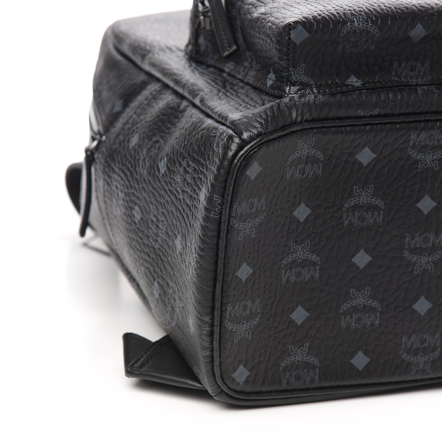 MCM Visetos Medium Stark Backpack Black 7 of 9