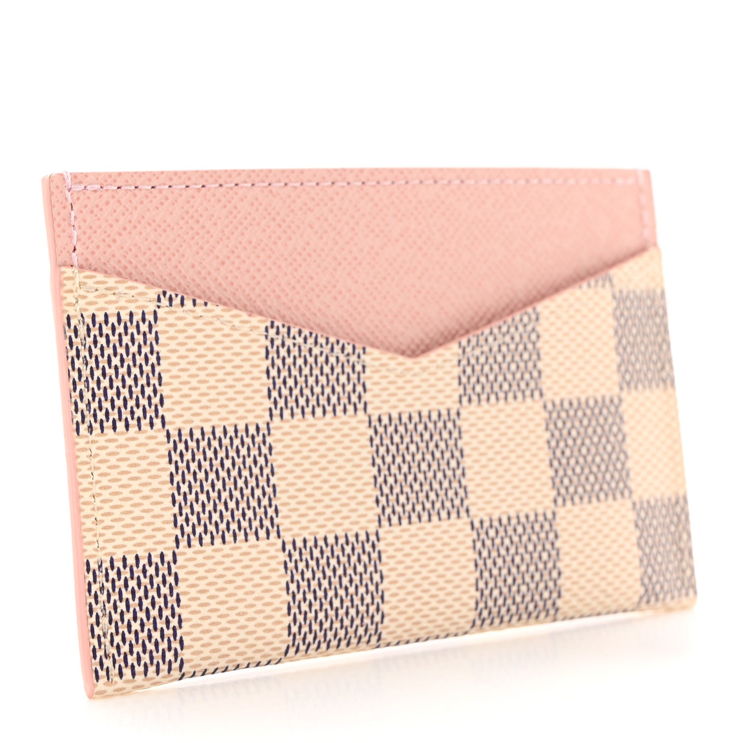 Damier Azur Daily Card Holder Rose Ballerine