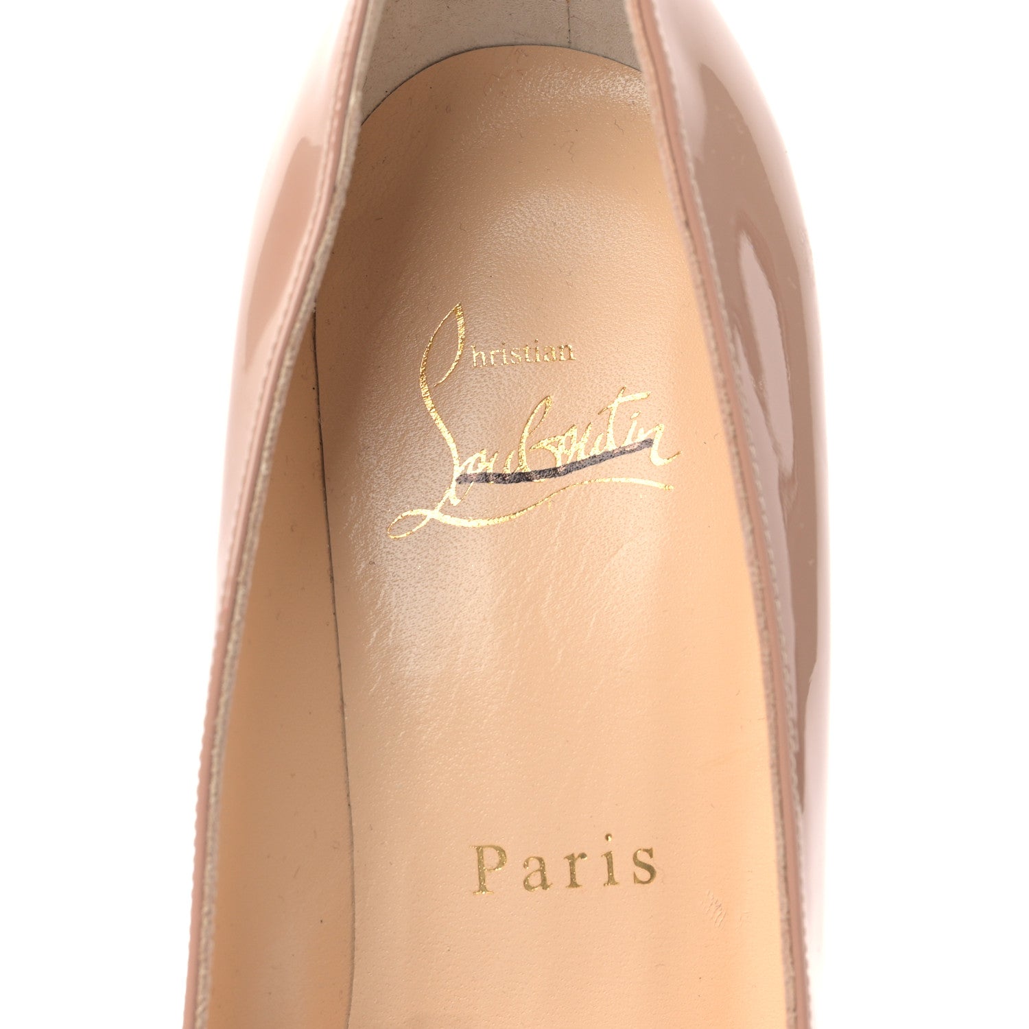 Christian Louboutin Patent Simple 85 Pumps 35.5 Nude 7 of 7