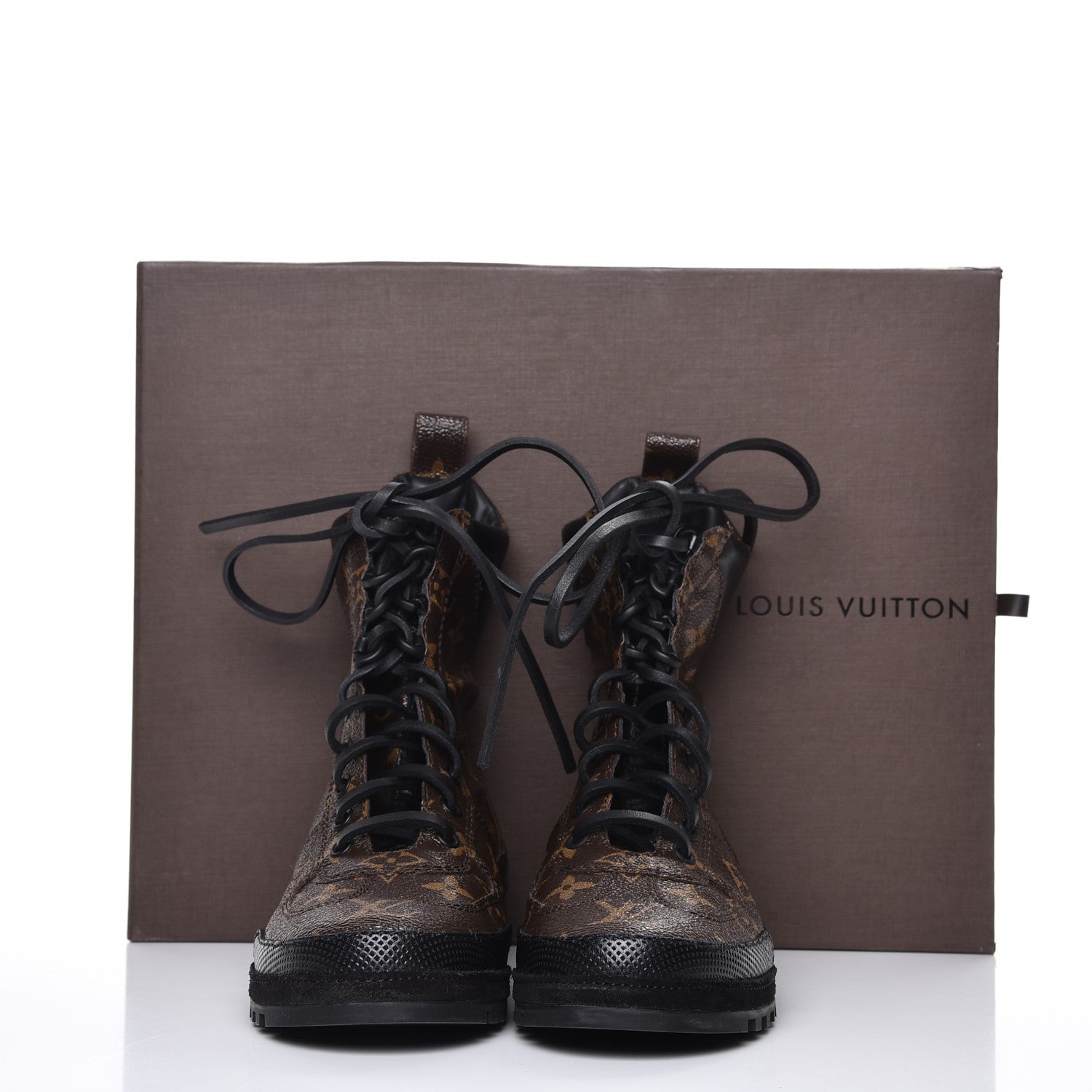 Louis Vuitton Calfskin Monogram Eldorado Desert Boot 36 Black 9 of 9