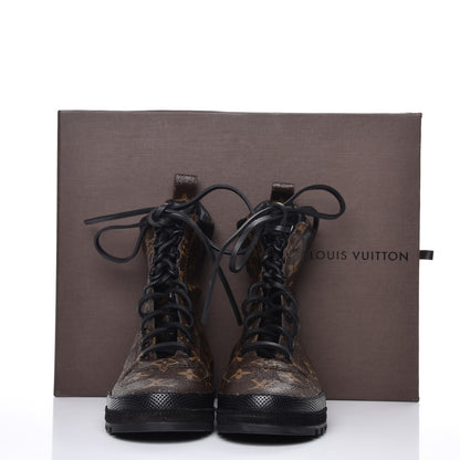 Louis Vuitton Calfskin Monogram Eldorado Desert Boot 36 Black 9 of 9