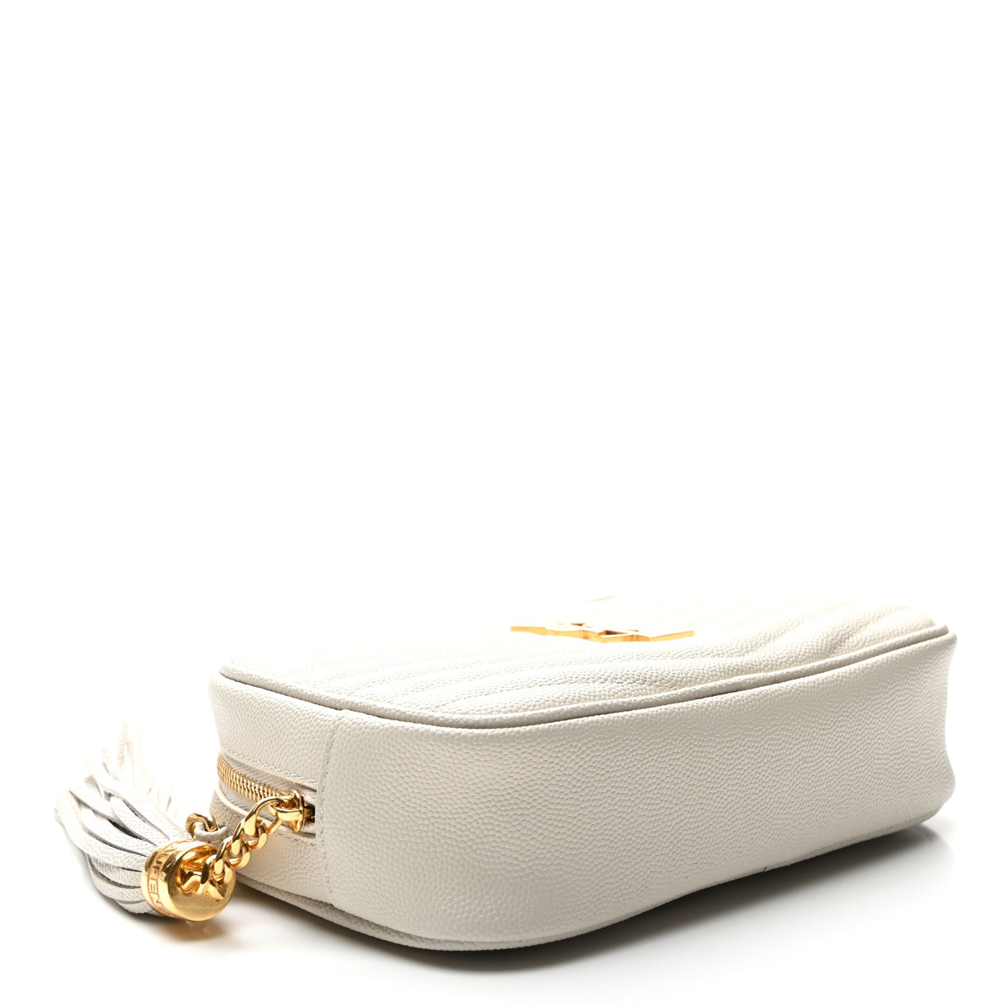 Grain De Poudre Matelasse Monogram Mini Lou Camera Bag Crema Soft