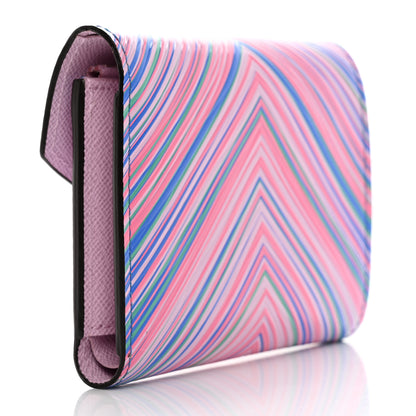 Louis Vuitton Epi Tropical Victorine Wallet Blue Rose 3 of 9