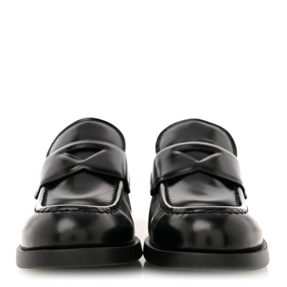 Prada Spazzolato Loafers 40 Black 3 of 11