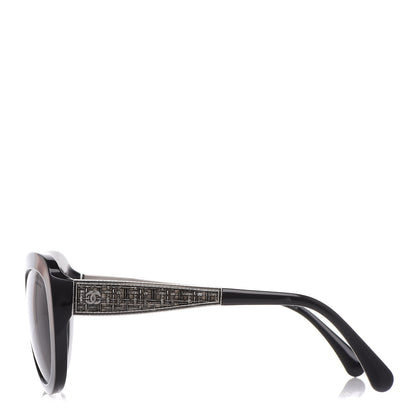 Chanel Polarized Butterfly Signature Sunglasses 5346 Black 3 of 6