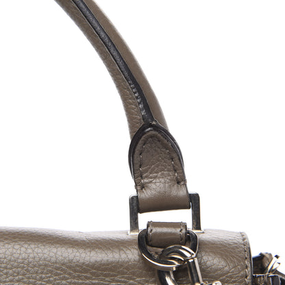Celine Drummed Calfskin Suede Medium Trapeze Taupe 16 of 20