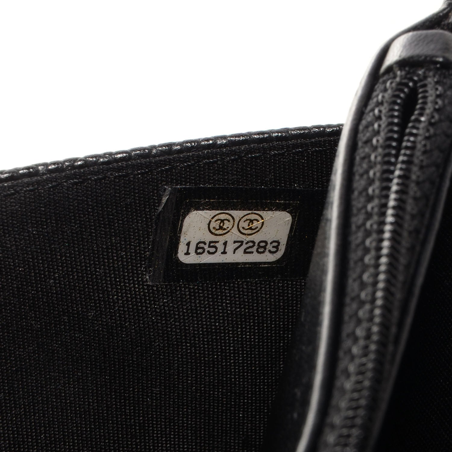 Chanel Caviar Timeless CC Wallet on Chain WOC Black 8 of 9