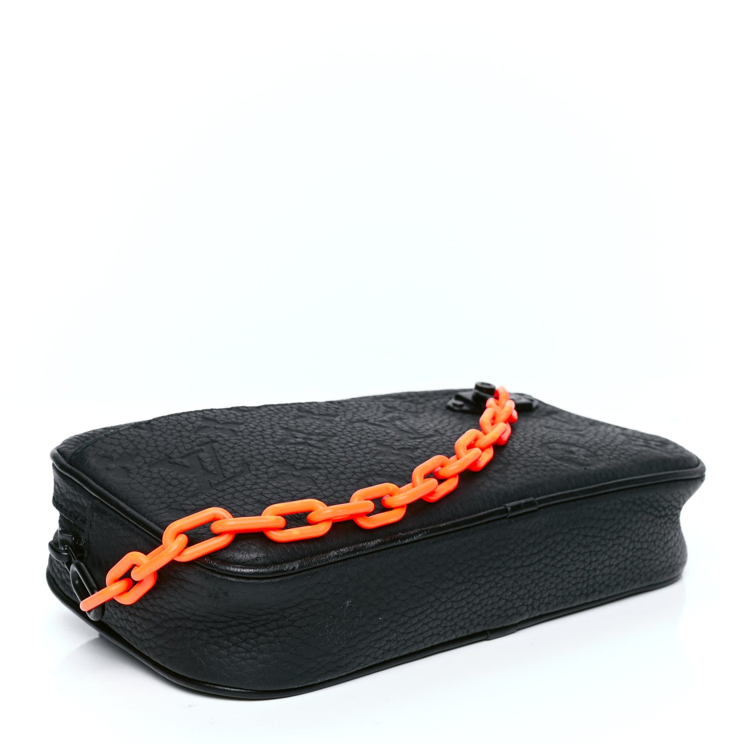 Louis Vuitton Taurillon Monogram Uniformes Solar Ray Soft Pochette Volga Belt Bag Black 3 of 6