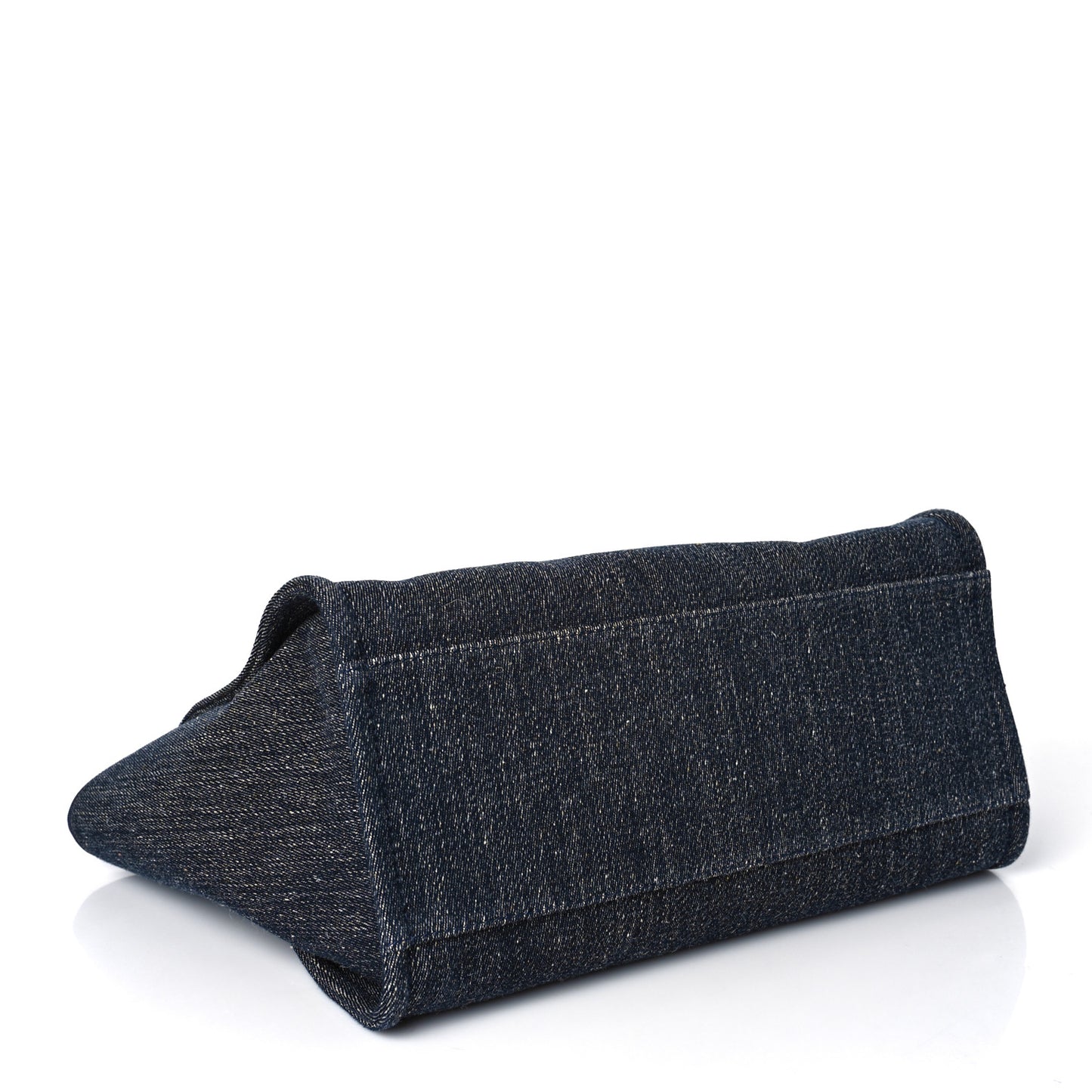 Denim Medium Deauville Tote Dark Blue White
