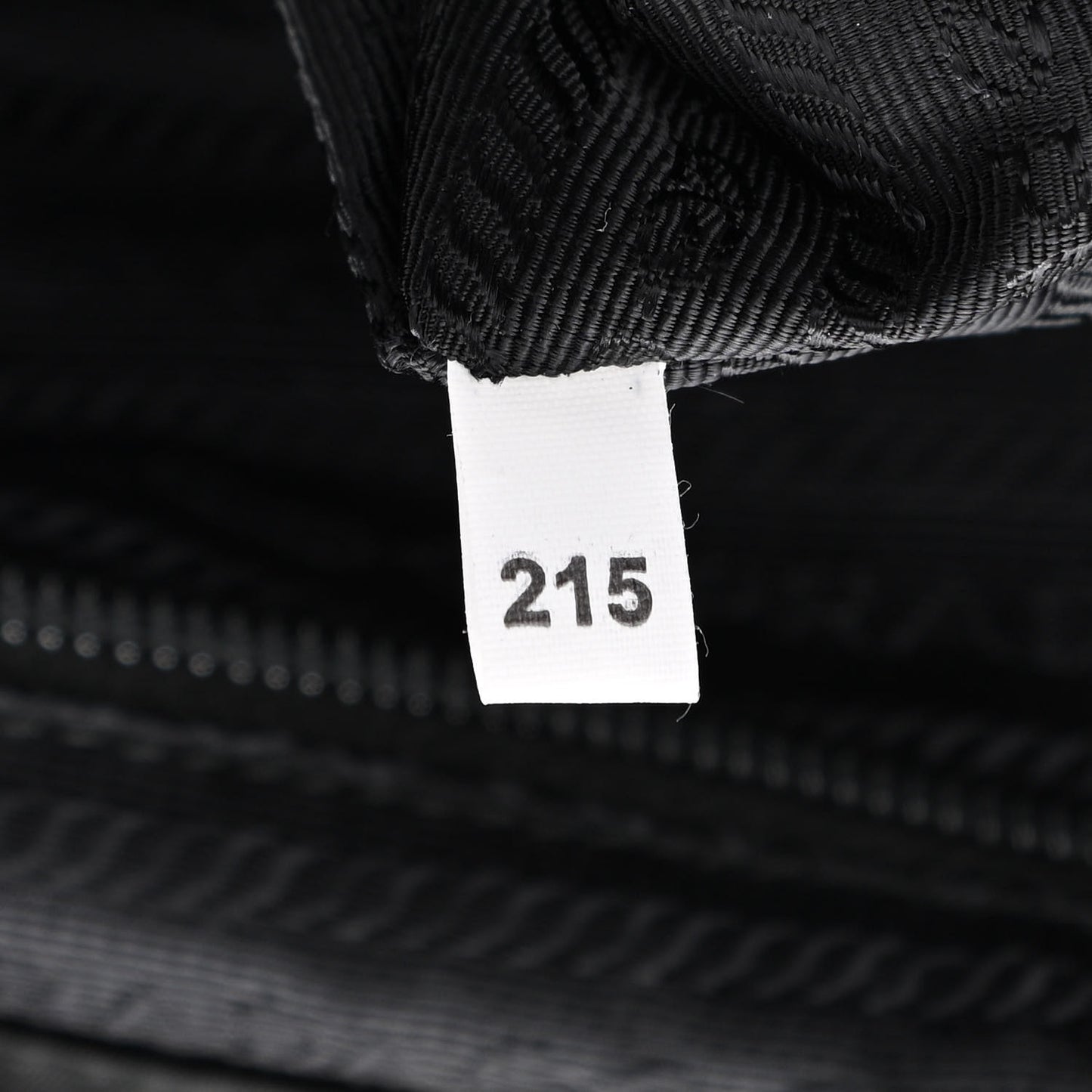 Tessuto Nylon Sequin Metal Triangle Logo Lightning Backpack Black