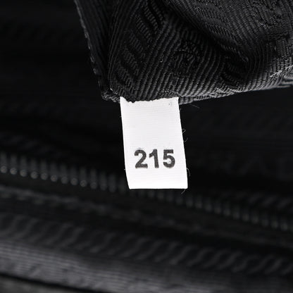 Prada Tessuto Nylon Sequin Metal Triangle Logo Lightning Backpack Black 6 of 9