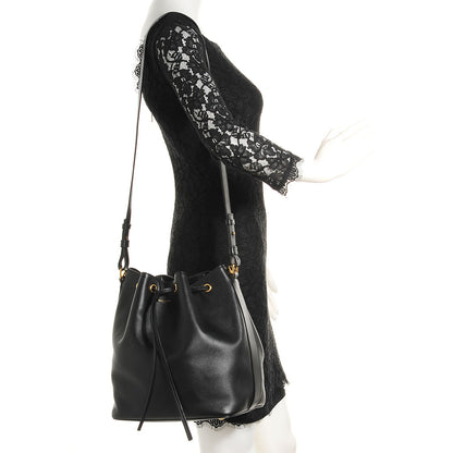 Saint Laurent Calfskin Large Emmanuelle Bucket Bag Black 2 of 8