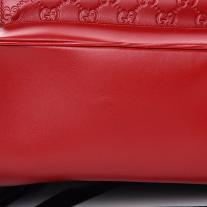 Gucci Guccissima Signature Day Backpack Hibiscus Red 11 of 12