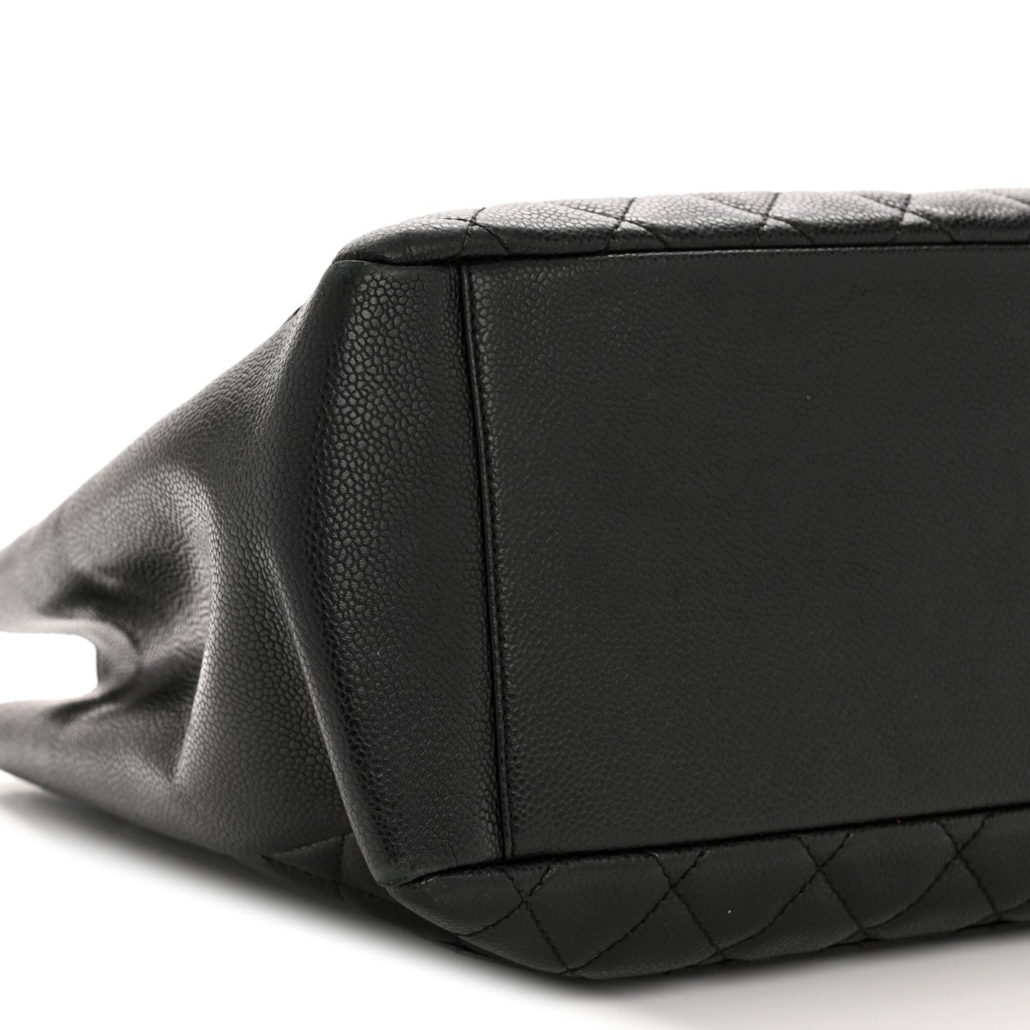 Caviar Quilted Grand Shopping Tote GST Black