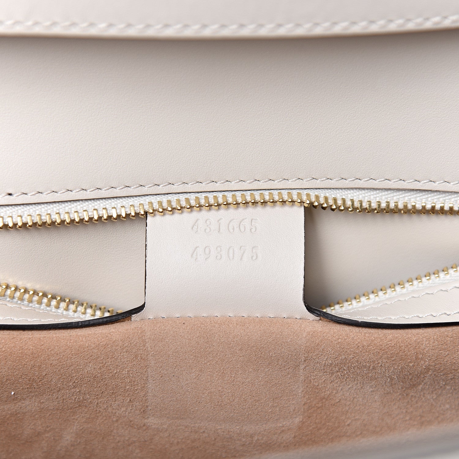 Gucci Calfskin Embroidered Medium Sylvie Top Handle Bag White 7 of 10