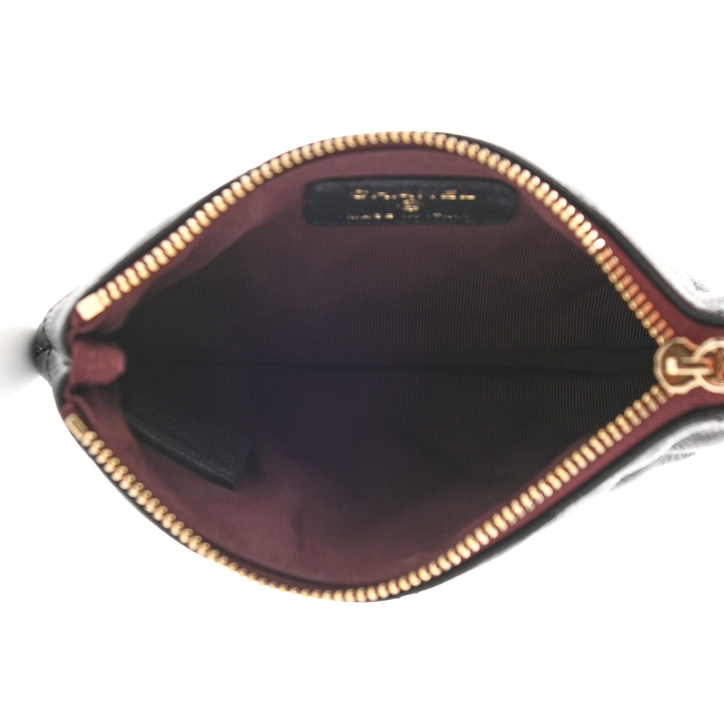 Caviar Quilted Small Cosmetic Case Black