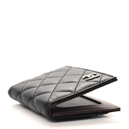 Chanel Lambskin Quilted Card Holder Wallet Black 4 of 7