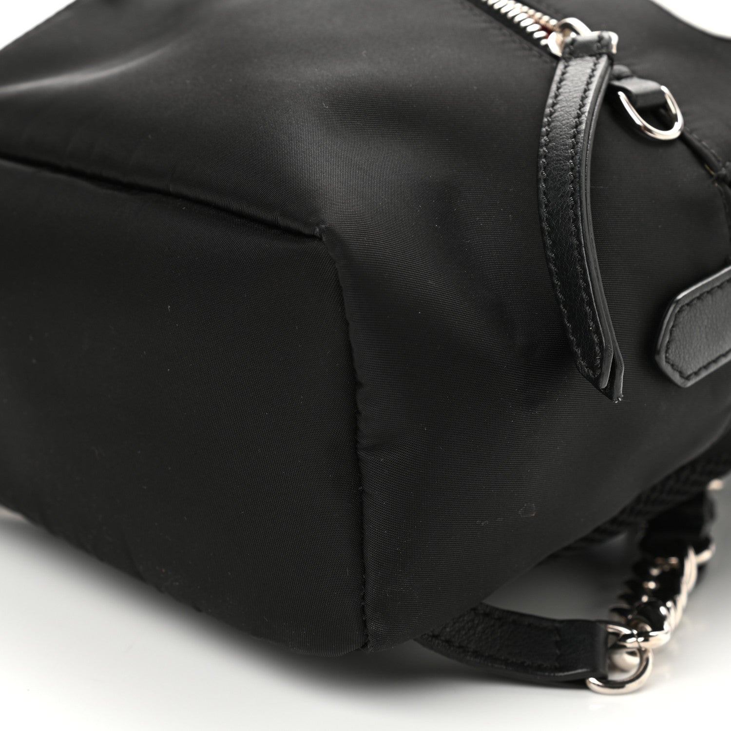 Fendi Nylon Vitello Fox Goat Fur Monster Eyes Mini Backpack Black Multicolor Sky 6 of 10