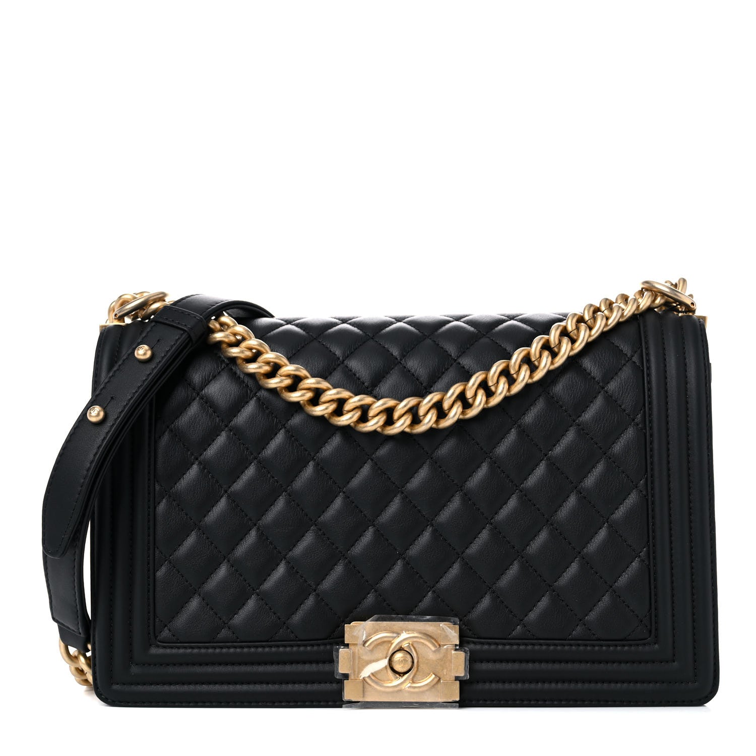 Chanel Calfskin Quilted New Medium Boy Flap Black 1 of 14