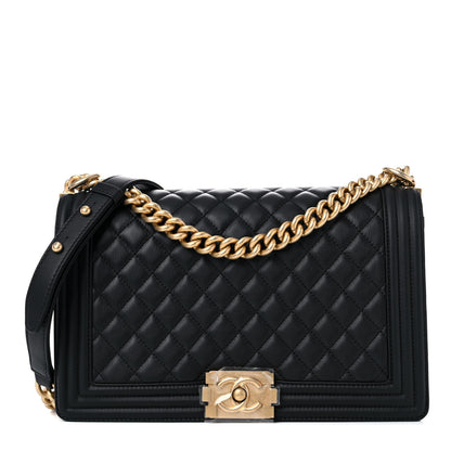 Chanel Calfskin Quilted New Medium Boy Flap Black 1 of 14