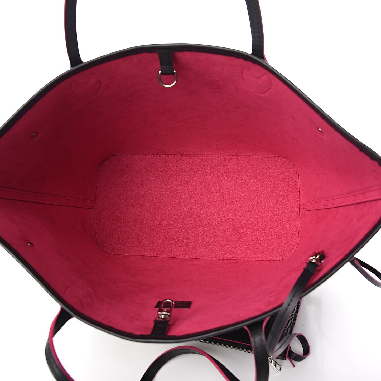 Epi Neverfull MM Black Hot Pink