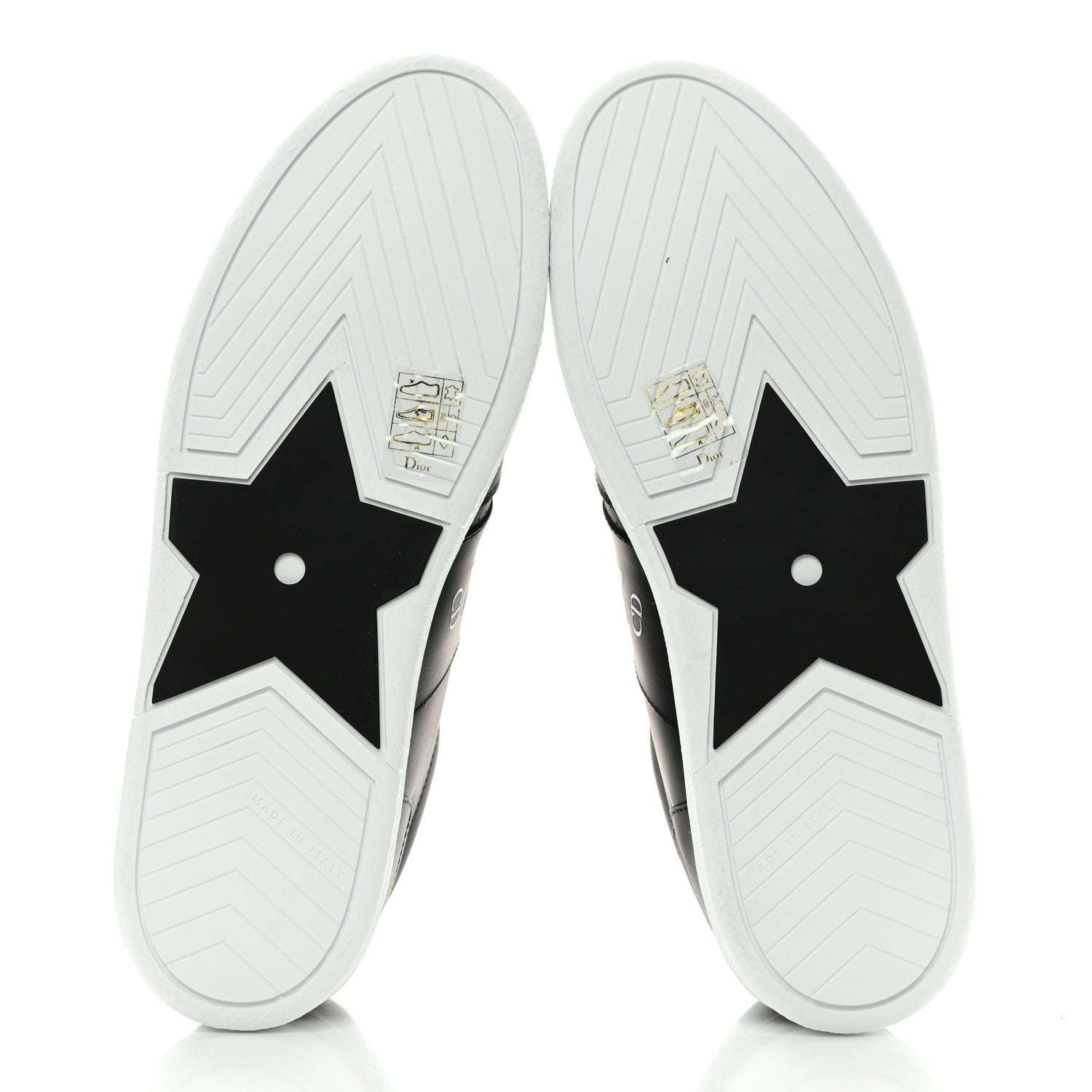 Christian Dior Calfskin Dior Star Ors Low Top Sneakers 39.5 Black 5 of 9