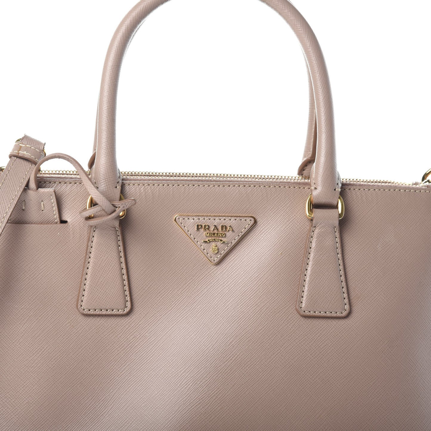 Saffiano Small Galleria Double Zip Tote Cammeo