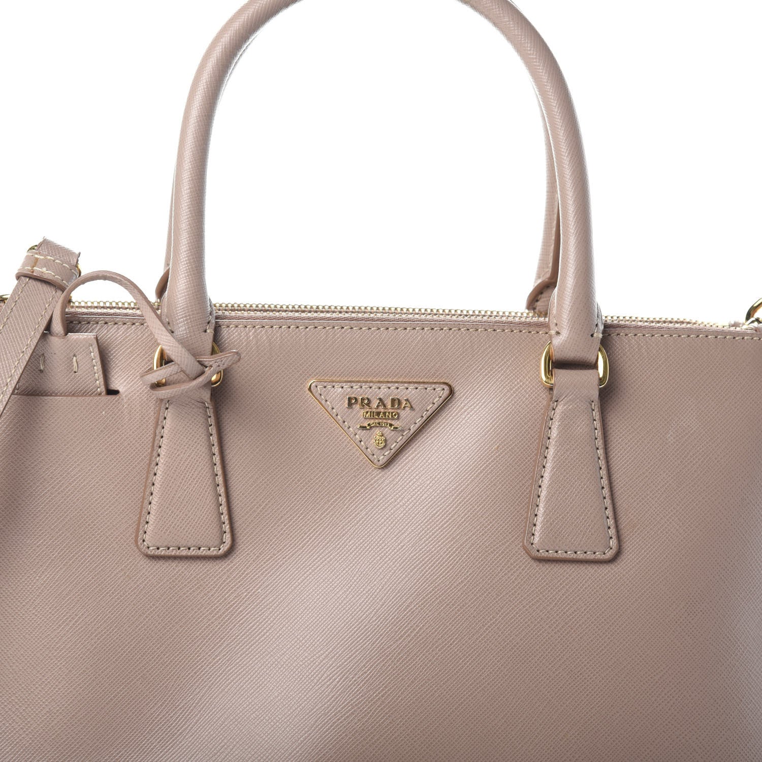 Prada Saffiano Small Galleria Double Zip Tote Cammeo 8 of 10